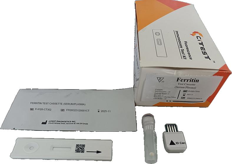 Тест касета для виявлення феритину ( Citest, кат.ном.VT-FI-FER-302)